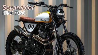 HONDA NX650 Enduro “Scrambler” by  Gas and Retro