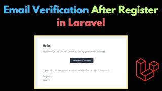 Email Verification After Registration in Laravel 11 | Laravel E-Commerce Project Tutorial