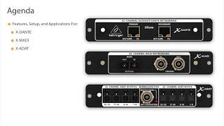 X32 Expansion Cards Webinar: X-DANTE, X-MADI, X-ADAT