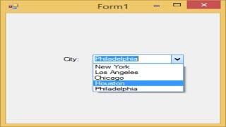 C# Tutorial - How to populate a ComboBox with data | FoxLearn