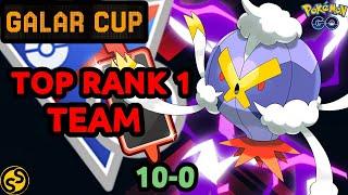 Top rank 1 team is unbeatable in Galar cup great league | Pokemon go battle league