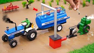 diy tractor mini water tanker science project @sanocreator