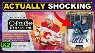 I CAN'T BELIEVE THEY ARE DOING THIS - Opening (2) 2023-24 O-Pee-Chee Platinum Hockey Hobby Boxes