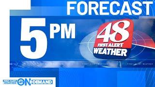 WAFF 48 First Alert Forecast: Thursday 5 p.m.