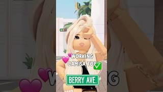 Working CAMISA TOP For Berry Avenue!  #berryave #berryavenue #berryavenuecodes