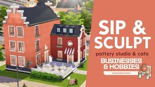 CAFE & POTTERY STUDIO🪴️ | Building with Sims 4 Businesses and Hobbies