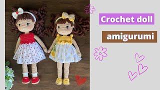 Amigurumi crochet doll super cute!