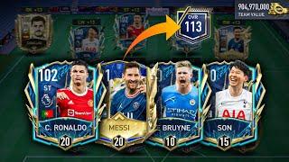 TOTS Special Team Upgrade! We have legendary Ronaldo, Messi, De Bruyne!! FIFA Mobile 22