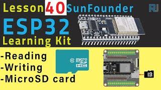 ESP32 Tutorial 40 - Reading and writing to Micro SD Card | SunFounder's ESP32 IoT Learning kit