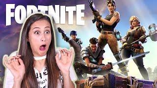 VOOR DE EERSTE KEER FORTNITE SPELEN! || MeisjeDjamila