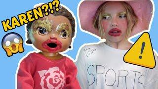 BABY ALIVE teaches KAREN a LESSON! The LILLY and Mommy SHOW! LIVE, LAUGH, LOVE SKIT! FUNNY KIDS!