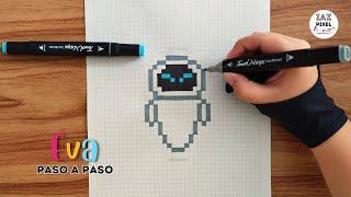 Como pintar a EVA en PIXEL ART – Tutorial paso a paso #pixelart #eva