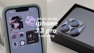 iphone 13 pro unboxing, set-up, unboxing cute accessories (+ tour!)