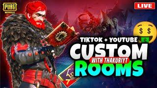 PUBG LIVE CUSTOM ROOMS | 120 UC & 400 CASH GIVEAWAY@stnthakuriyt #pubgmobile #bgmilive #shortlive