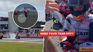 Marc Marquez SLIPS at Race Start, Makes Epic Comeback to Win Australian GP | "Tear Off" Celebration