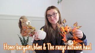 HOME BARGAINS,B&M &THE RANGE AUTUMN HAUL|Paige Hooper