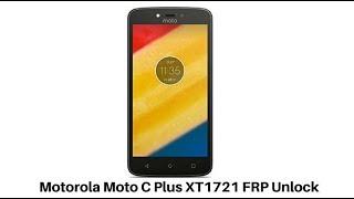 How to Bypass Frp Motorola Moto C Plus XT1721 2018