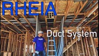 Rheia duct system installation | HVAC NEW CONSTRUCTION