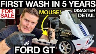 First Wash In 5 Years: Abandoned Ford GT Disaster Detail with Doug DeMuro!