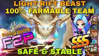 LIGHT RIFT BEAST SSS TEAM SUMMONERS WAR / SW