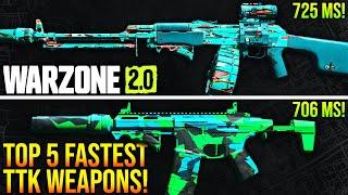 WARZONE 2: Top 5 FASTEST TTK Weapons After New Update! (WARZONE 2 Best Loadouts)