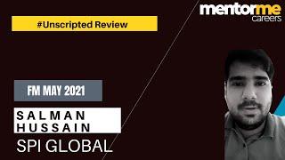 Salman Hussain, SPI Global- Chennai- Review- Mentor Me Financial Modeling Online Course