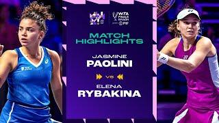 Jasmine Paolini vs. Elena Rybakina | 2024 WTA Finals Riyadh Group Stage | Match Highlights