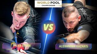 TYLER STYER VS  ALEXANDER KAZAKIS | 2023 WORLD POOL CHAMPIONSHIP #billiards #nineball #9ballpool