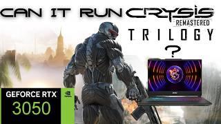 Crysis Remastered Trilogy MSI Cyborg 15 RTX 3050 CORE I7 13620H laptop all 3 games 1080p tested
