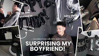 SURPRISING MY BOYFRIEND FOR HIS BIRTHDAY!