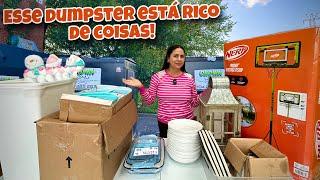 Esse dumpster está cheio de coisas!