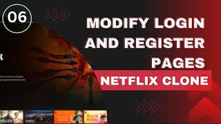 06 Modify Login and Register Pages - Netflix Clone with Laravel and React