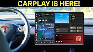 HUGE Tesla Update - CarPlay is HERE! | Tesla Model 3 + Model Y