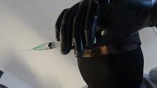 ASMR DENTIST KIDNAP, ASMR DENTAL, ASMR CREEPY DOCTOR, ASMR BLACK LATEX GLOVES(Elbow Gloves)