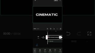Cinematic Text Intro Tutorial Capcut Part  12 #capcut #shorts