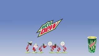 Six Luxo Lamps Spoof Mtn Dew Logo | Classic