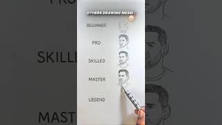 Others drawing Messi VS Legend drawing ️