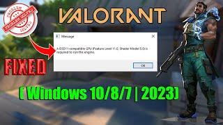 How To Fix A D3D11 compatible GPU (feature level 11.0 shader model 5.0)is required to run the engine