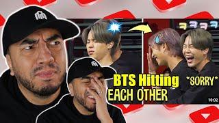 Dad reacts to BTS slapping each others "bottoms" funny moments (Dads first REACTIONS)