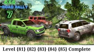 how play 4x4 offroad rally 7 level 81 82 83 84 85.