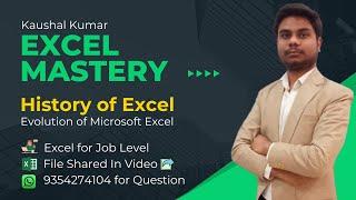 Excel History: The Evolution of Microsoft Excel | A Comprehensive Overview