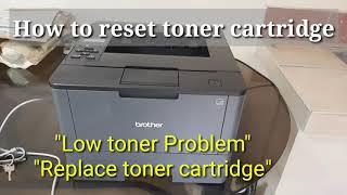 HL L5100DN  How to reset toner cartridge?