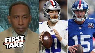 FIRST TAKE | "Cooper Rush will burn chaotic Giants" Stephen A. on NFL Week 13: Cowboys vs New York