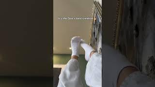 I just bought new white socks, aren't they gorgeous? #socks #tryon #tryonhaul #whitesocks