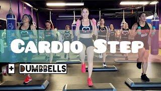 Cardio Step | 3 lb dumbbells