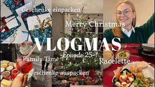 VLOGMAS DAY 25 | Heiligabend, Weihnachtsessen, Geschenke auspacken, Family Time | Kathamariie