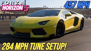 FORZA HORIZON 5 - 284 MPH Lamborghini Aventador Tune Setup