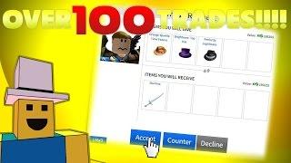 ROBLOX Trading | Reviewing OVER 100 TRADES!!!