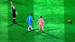 FIFA slap! Double yellow?