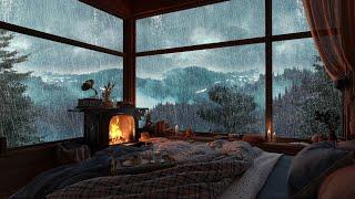 Sleep Instantly w/ Rain Sounds on Window | Relaxing Rain for Insomnia & Deep Sleep